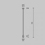 Основание на штанге Maytoni Accessories for tracks Flarity TRA159C-B1-BS