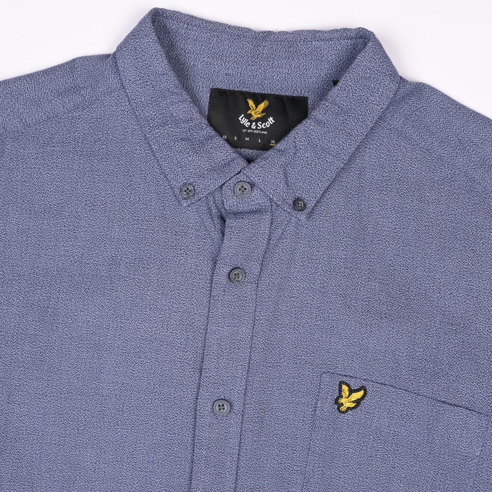 Плотная рубашка Lyle & Scott цвета серого меланжа, L