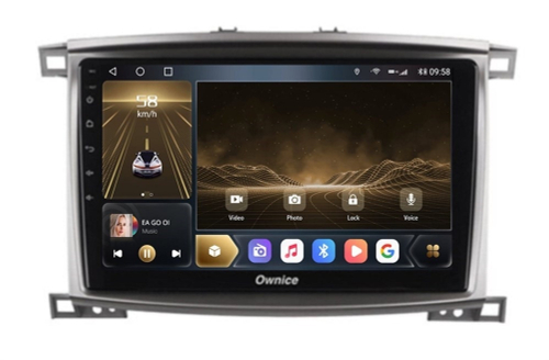 Штатная магнитола OWNICE OL-1698-Q для Toyota Land Cruiser 100 2002-2008 на Android 10.0