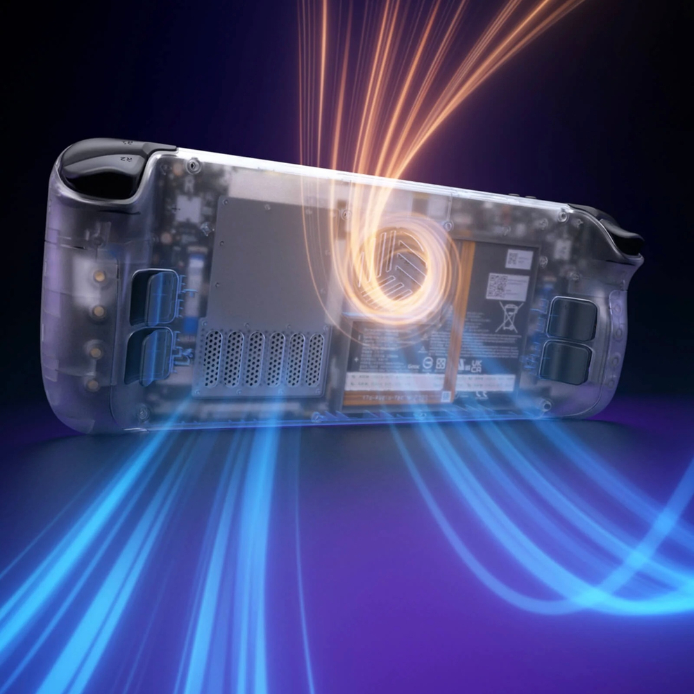 Прозрачная задняя панель PC0106D с вентиляцией  для Steam Deck OLED от JSAUX