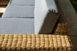 "Капри" трансформирующаяся лаунж-зона из искусственного ротанга, цвет соломенный