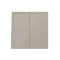 Клавиша двойная для выключателя Donel R98, матовый кашемир, DA29535 без механизма.