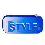 Пенал - косметичка Alingar, EVA, молния, 1 откидная планка, карман сетка, объемный рисунок, 80 х 210 мм, "STYLE", микс (бирюзовый, оранж, синий)