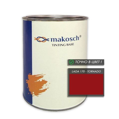 Автоэмаль makosch/LADA 170, Базовая эмаль, красный, база, 800мл.