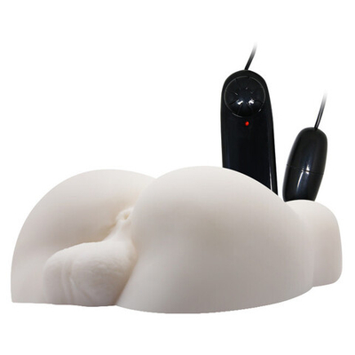 Мастурбатор с вибрацией "мужская попка" Bigger Man (Цвет: телесный)