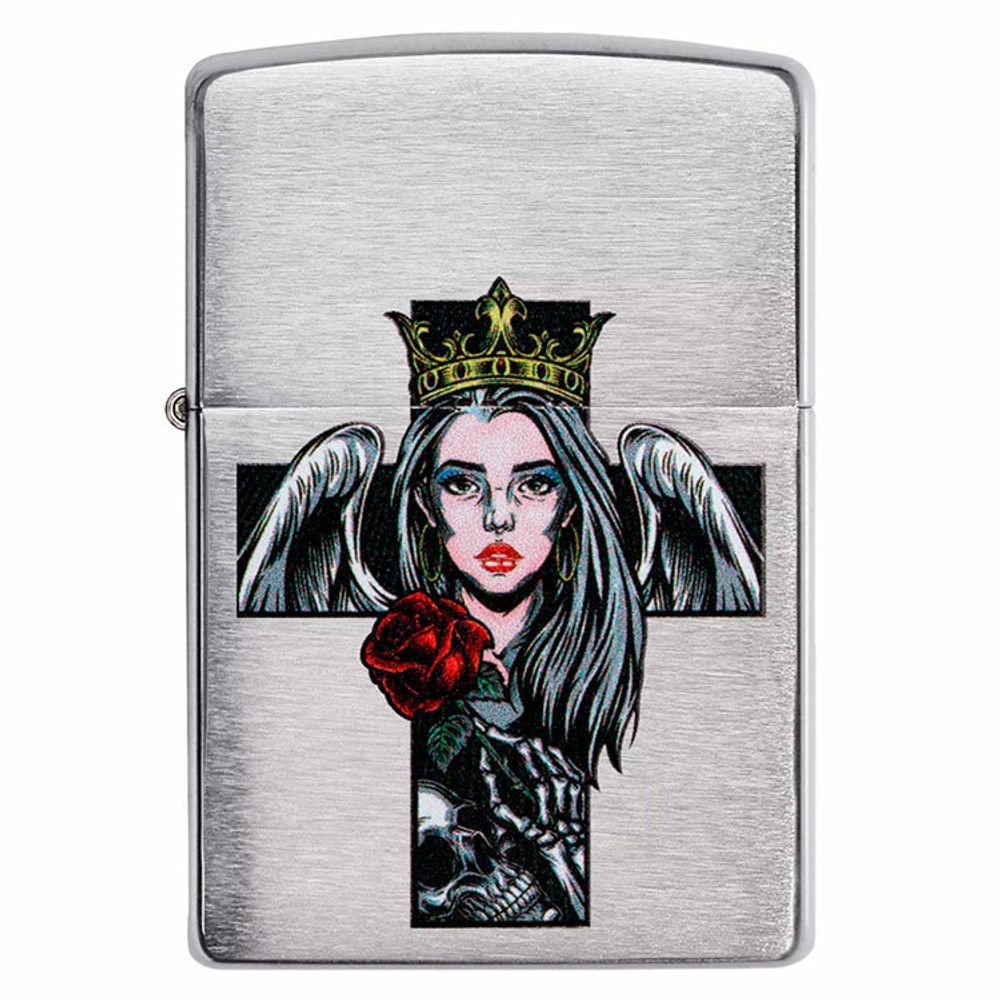 Зажигалка Zippo Cross Queen and skull design (49262)