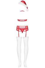 Новогодний комплект с пушком Santacutie Set SM (42-44) (Цвет: красный, белый)