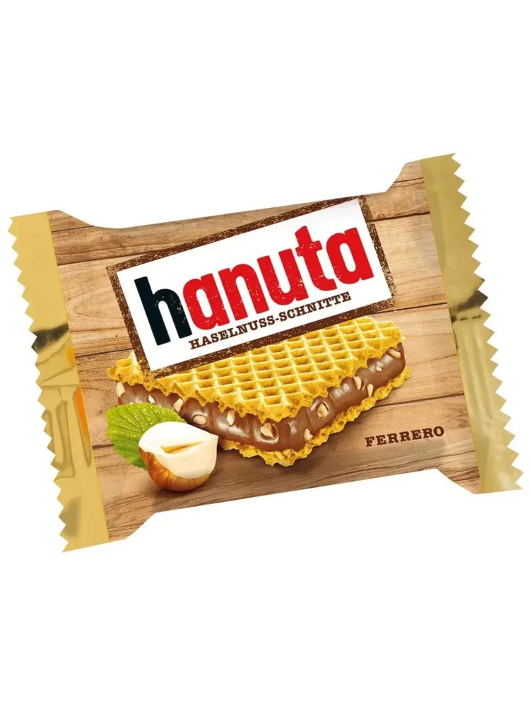 Вафли Ferrero Hanuta с шоколадно-ореховой начинкой 220 г x 2 шт