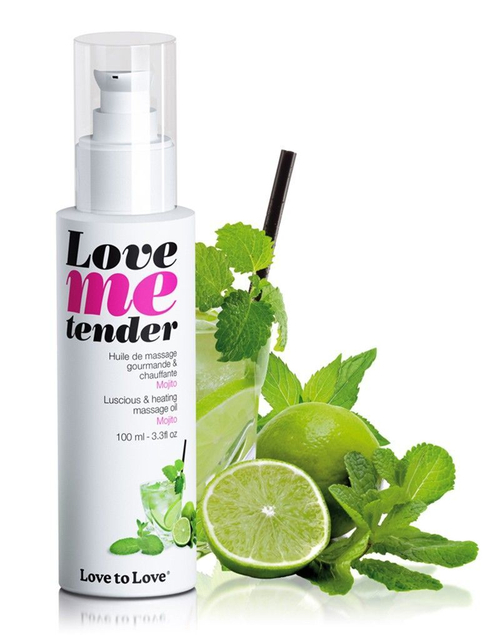 Съедобное согревающее масло Love to Love Mojito, 100 мл