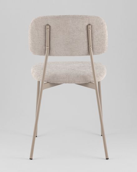 Стул Chao серая ткань, серые ножки металл 