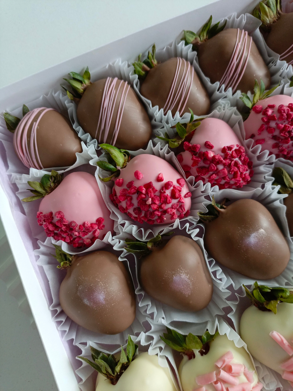 Клубника в шоколаде "Шоколадное трио"