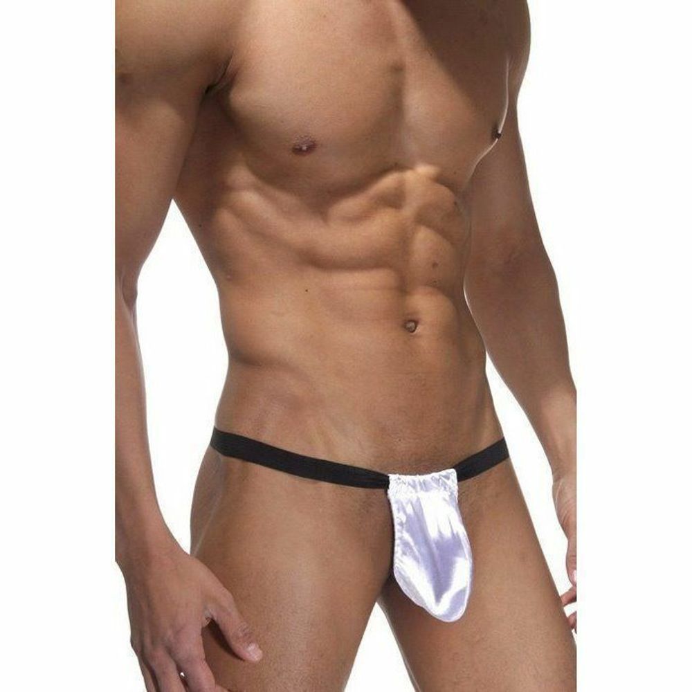 Мужские трусы стринги белые La Blinque LB15121