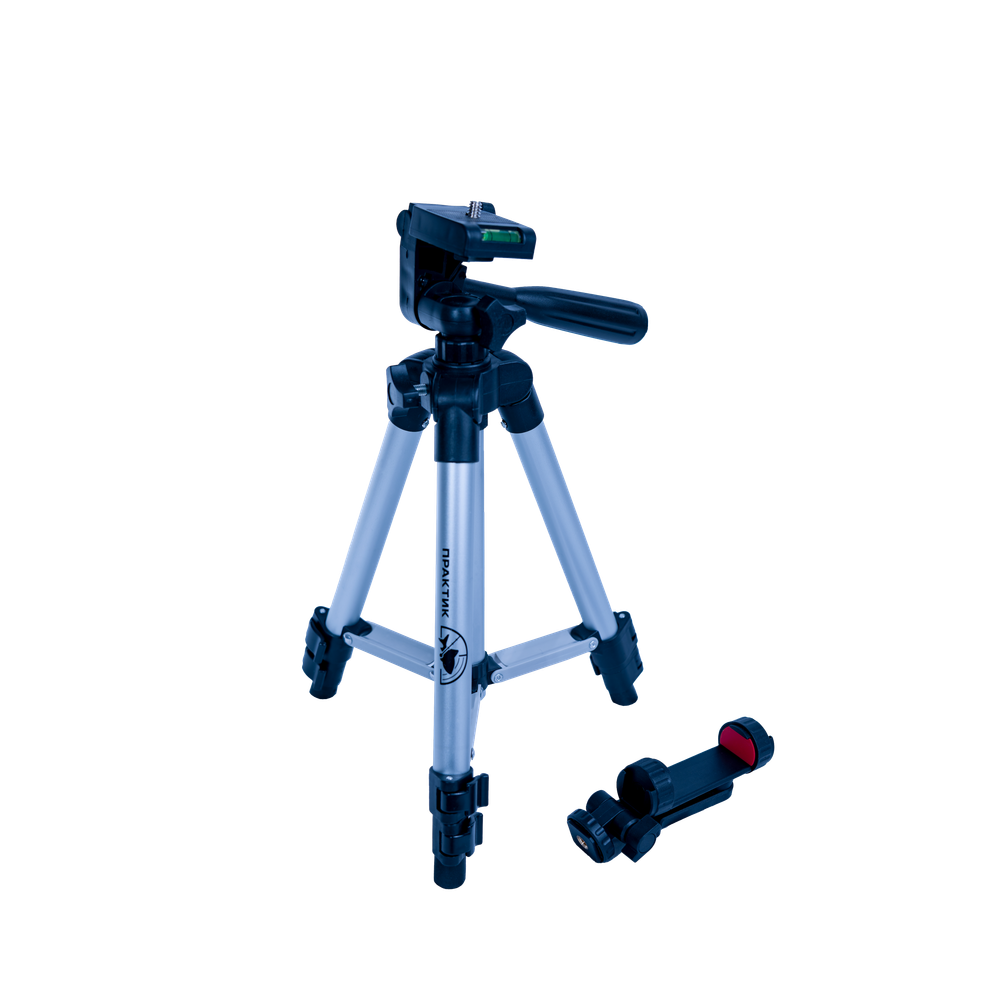 Штатив-тренога Практик с держателем, серебристый, 65 см