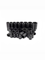 Набор головок ударных 1/2" - мм 35 пр. (8-32 мм) в кейсе