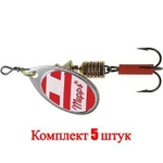 Блесна для рыбалки вращающаяся Mepps AGLIA White/Red