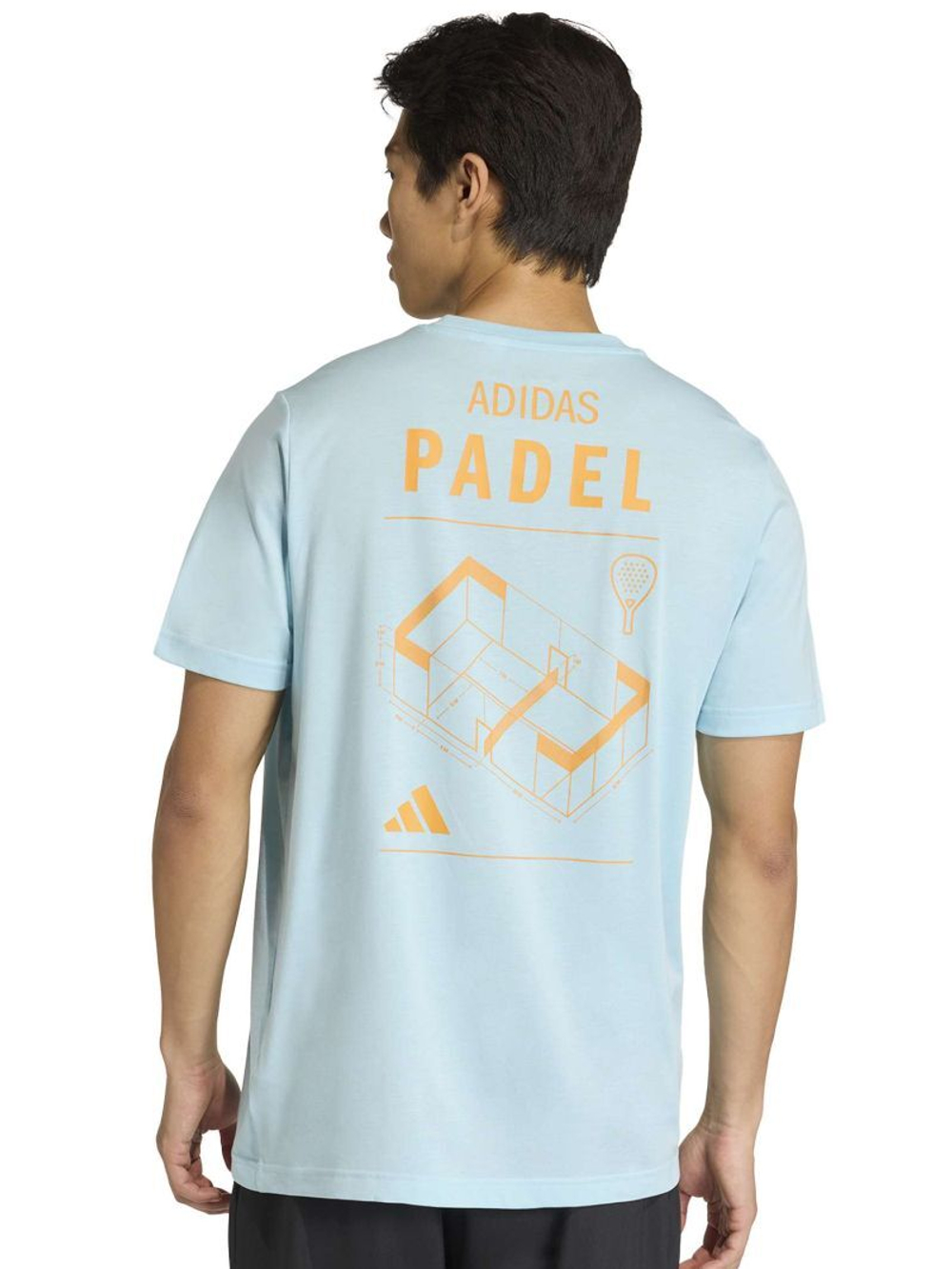 Теннисная футболка Adidas Padel Cat Graphic - ice blue