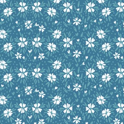 Медовый луг. Дитси принт с мелкими цветочками