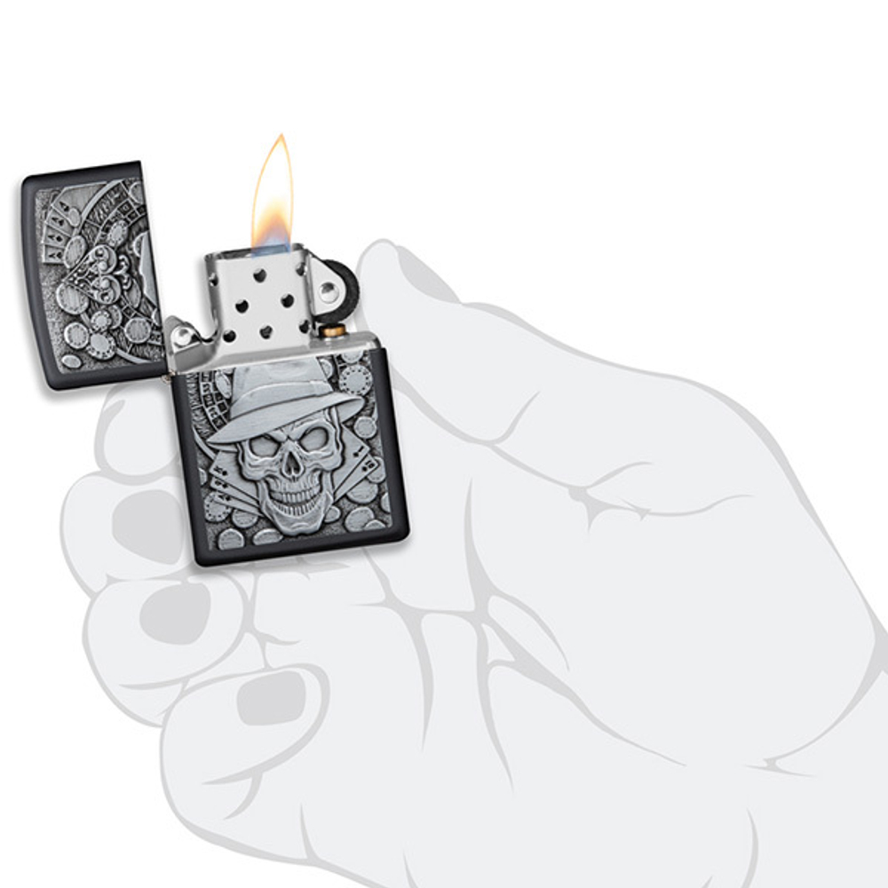 Зажигалка Zippo Classic с покрытием Black Matte