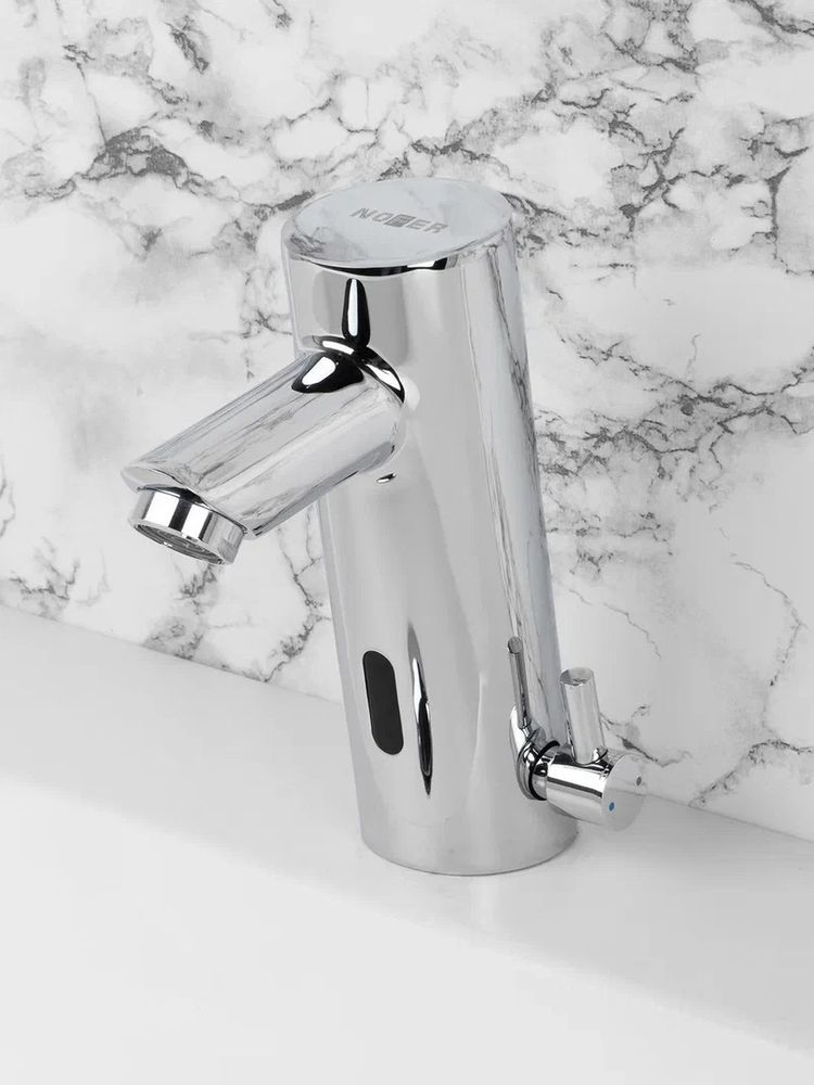 Смеситель сенсорный для раковины и столешницы латунь NOFER 07261M.B глянцевый