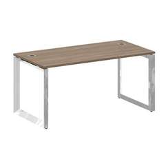 Onix Direct Lux Стол руководителя О-обр. м/к M-O.MO-SRR-4.8 Дуб Аризона/Нержавеющая Сталь/Хром 1580*