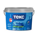 Краска для стен и потолков Текс Профи, моющаяся, база A, белая, 1,8 л, 24648