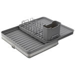 Сушилка для посуды atle раздвижная большая, серая