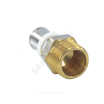Муфта МП латунь никель пресс Дн 20х3/4" НР ГОСТ 32415-2013 8001 Aquasfera 8001-04