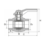 Кран шар 20 ручка PP-R EVER® plast  СЕРЫЙ (Россия)