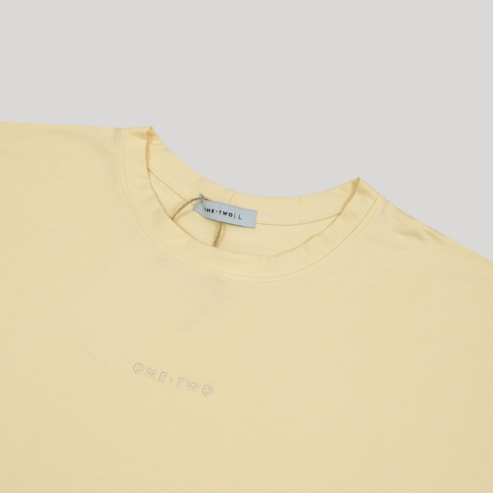 Футболка One Two Logo Alabaster Gleam бежевая