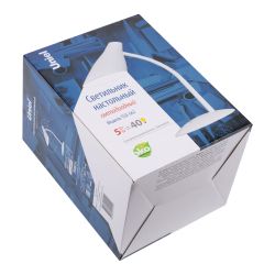 TLD-562 White-LED-360Lm-4500K-Dimmer Светильник настольный. 5W. Сенсорный выключатель. Белый. ТМ Uniel