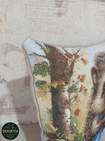 Декоративный гобеленовый чехол для интерьерной подушки Ежиха Татьяна 38*38