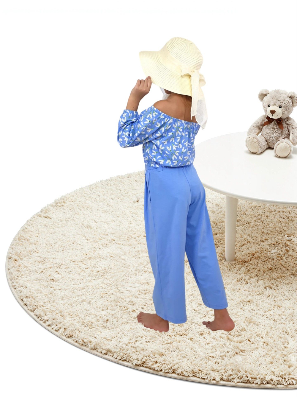 02-95-3 Комплект для девочки (футболка и брюки)