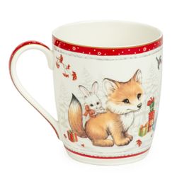 НАБОР ПОСУДЫ LEFARD "C НОВЫМ ГОДОМ" 3 ПР.: САЛАТНИК 800 МЛ, ТАРЕЛКА 19 СМ, КРУЖКА 400 МЛ (КОР=8НАБ.)