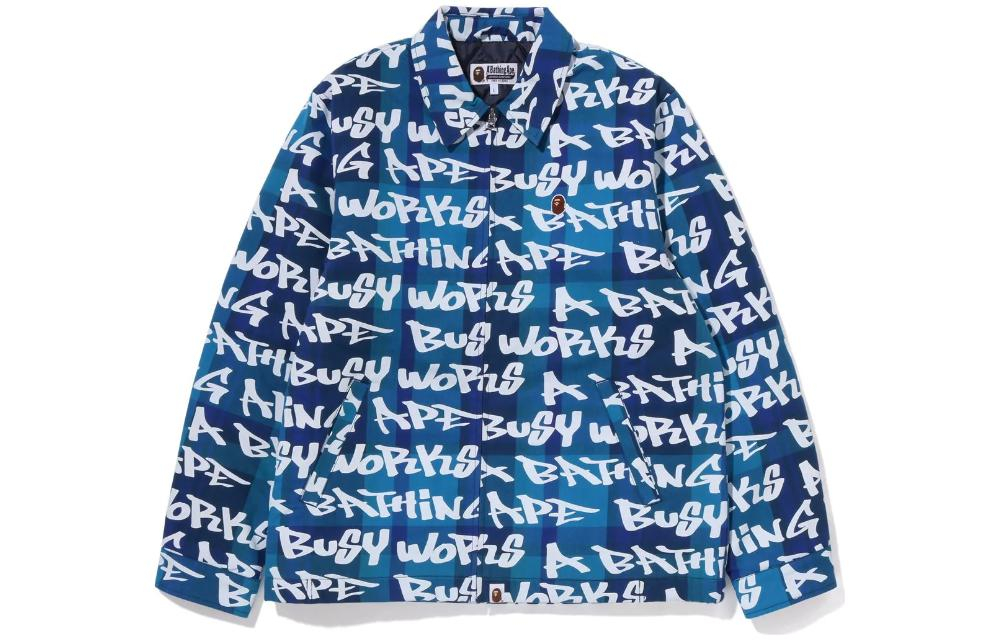 A Bathing Ape One Point A Bathing Ape Graffiti Check Zip Куртка