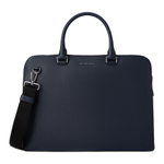 MICHAEL KORS MK Cooper Commute Cow Leather Shoulder Bag, Handbag, Briefcase Large Men"s Marine Blue