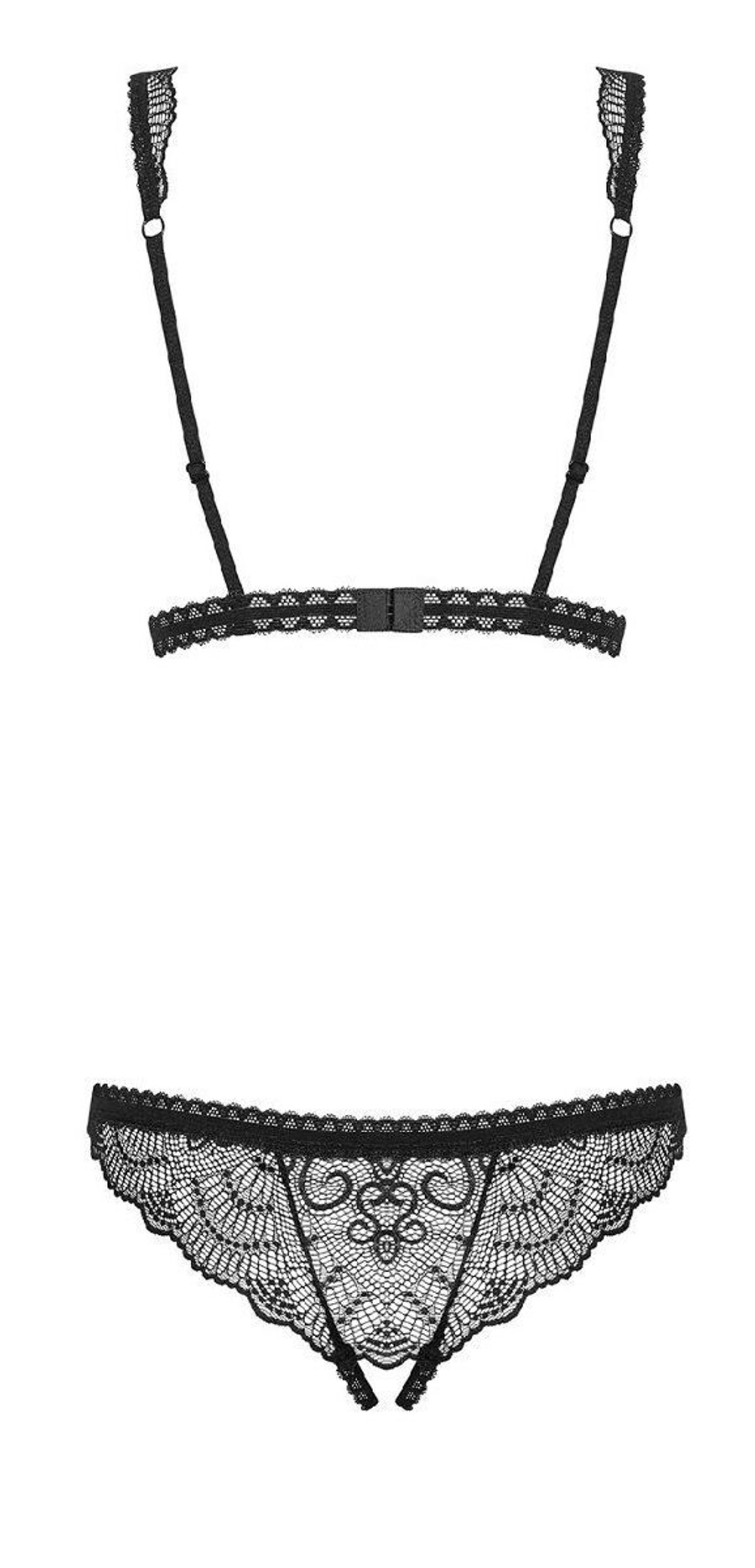 Обольстительное кружевное боди Firella (Размер: S-M) (Цвет: черный)