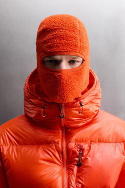 ZARA БАЛАКЛАВА ИЗ ФЛИСА С ТЕКСТУРОЙ ДЛЯ ЛЫЖ, ОРАНЖЕВЫЙ