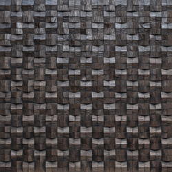 Деревянная мозаика для стен Wood Mosaic Домчик эбен