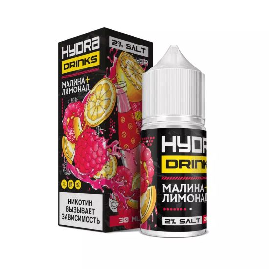 Жидкость Hydra Drinks, 30 мл, Малина Лимонад, 2%