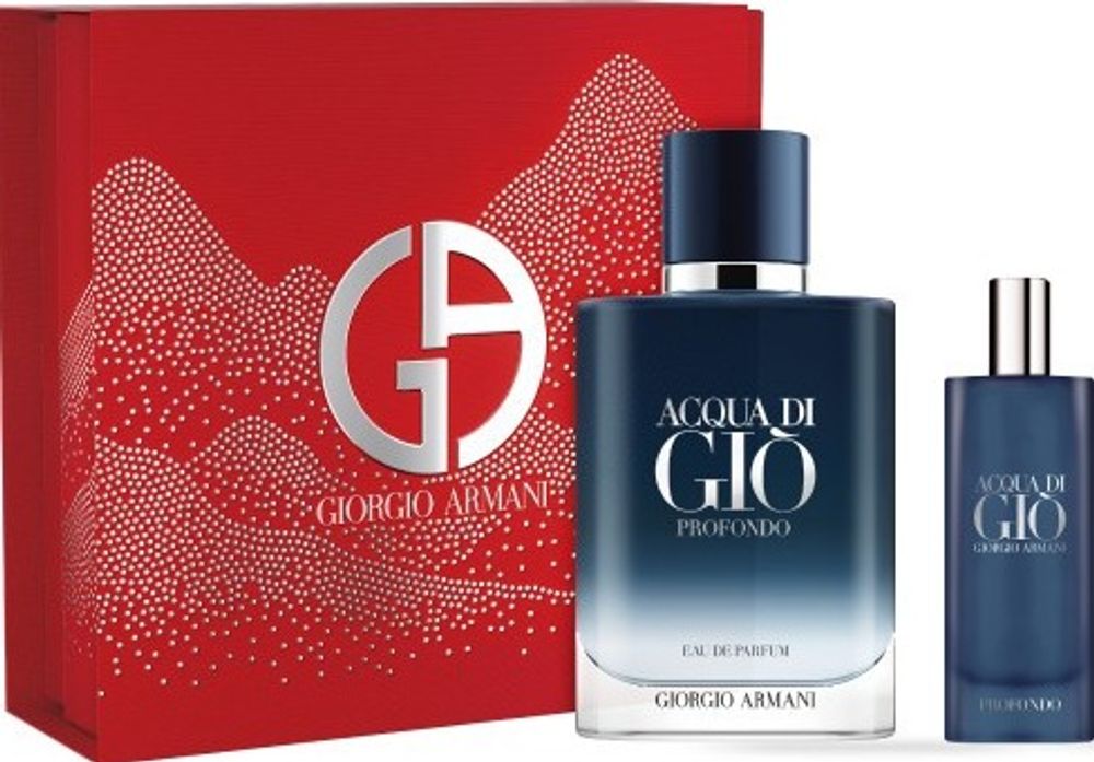 ARMANI ACQUA DI GIO UOMO PROFONDO EDP SET 100 ML + 15 ML