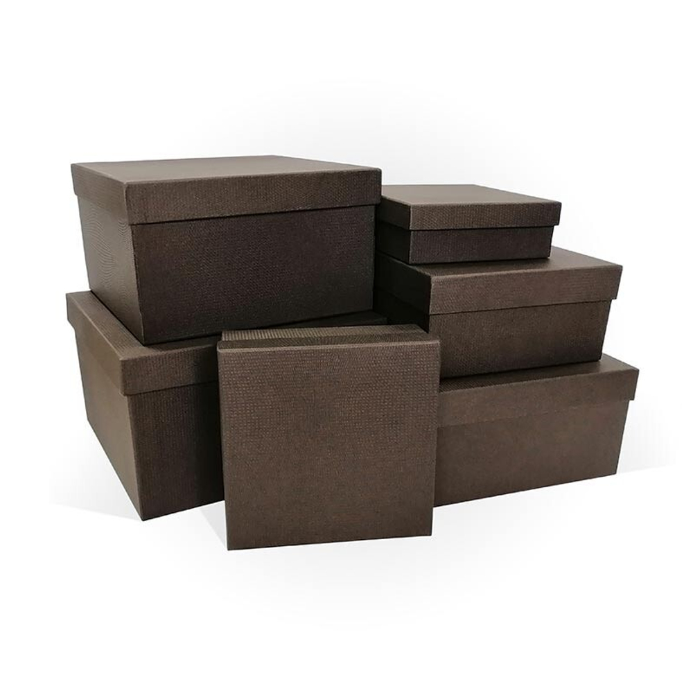 Коробка Квадрат 25*25*15см Кофейный