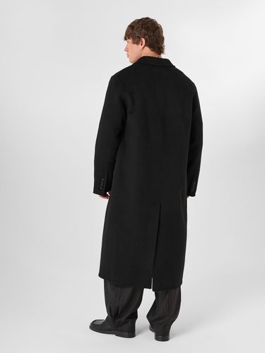 Черное шерстяное пальто HEATHEN