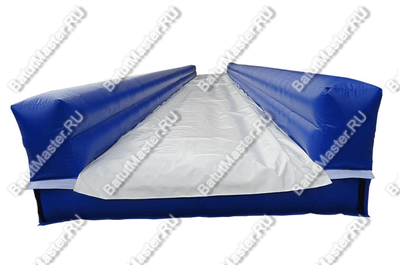 Водная горка с надувным дном, на подкачке ТУРБО "Снежинка"