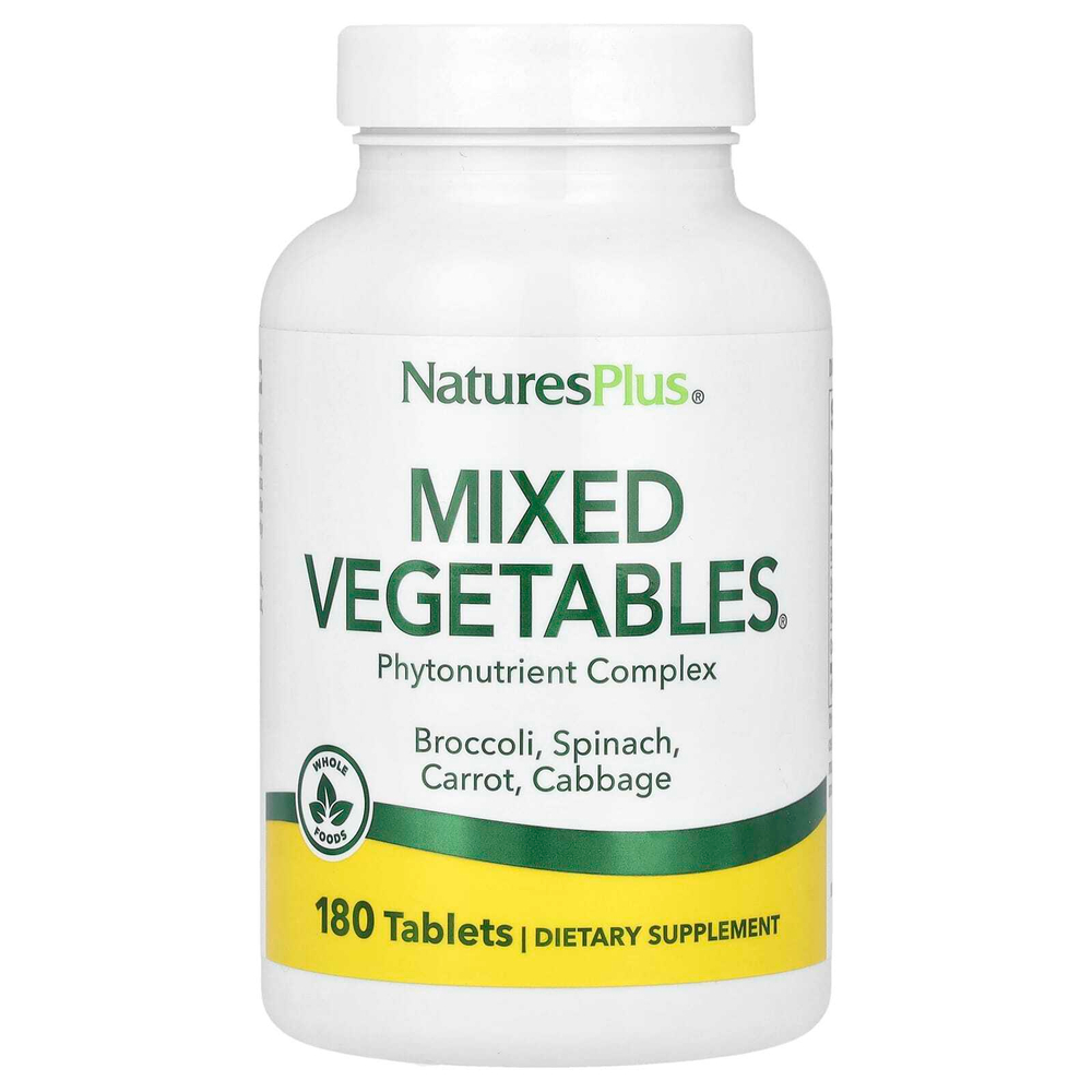 NaturesPlus, Mixed Vegetables, 180 таблеток