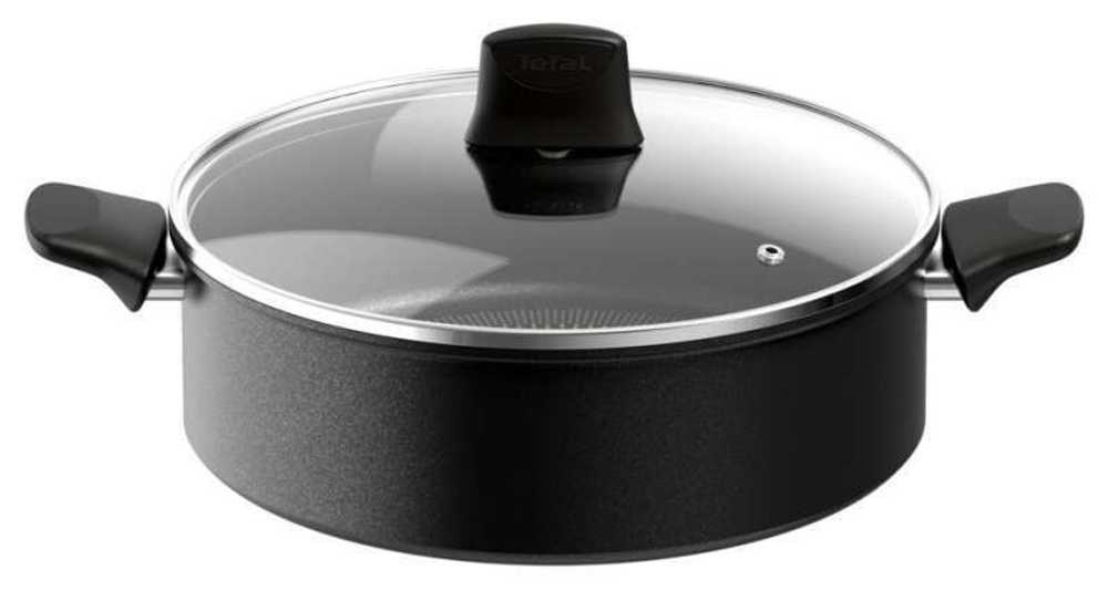 Кастрюля с крышкой низкая Tefal Ultimate ON 28 см G2607283