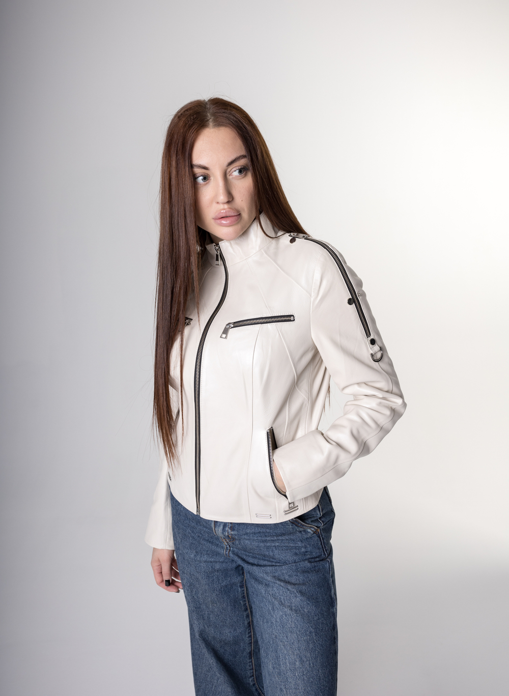 Косуха из натуральной кожи