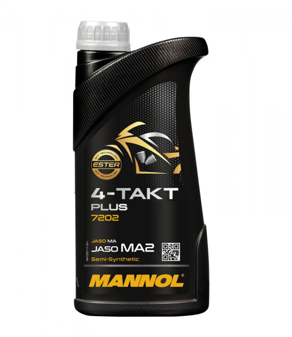 Масло моторное MANNOL 4-Takt Plus 10W-40 7202 1 L, полусинтетическое