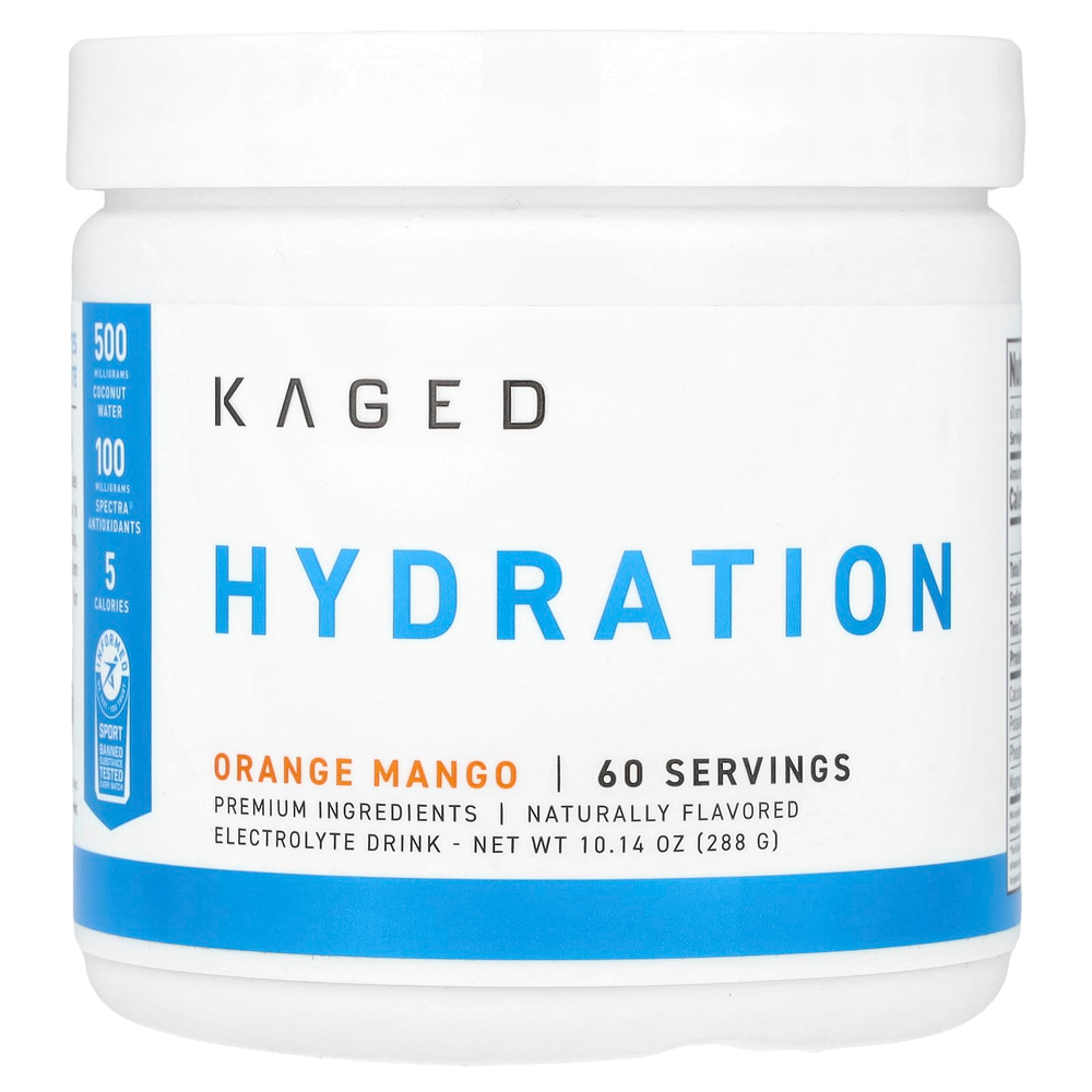 Kaged, Hydration, апельсин и манго, 288 г (10,14 унции)