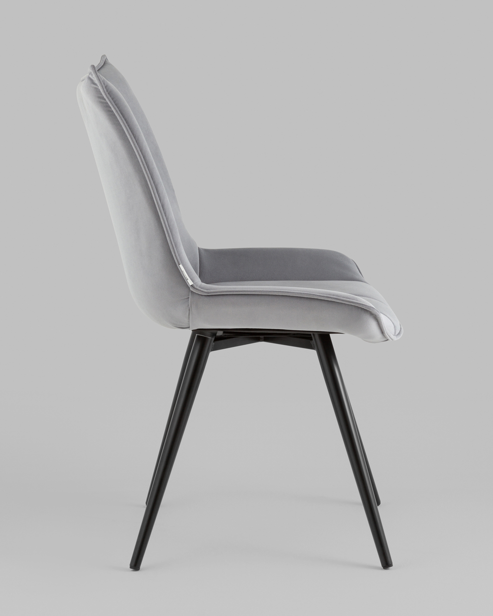 Стул вращающийся Робб велюр серый