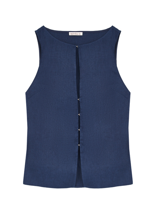 Vest AURA dark blue color